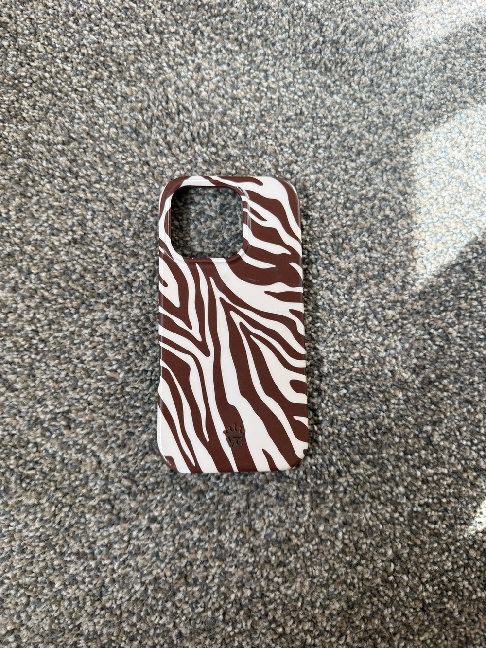 Brown Zebra Pattern Phone Case - iPhone 16 Pro